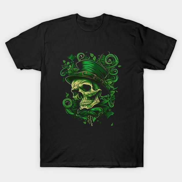 Saint Patrick skull T-Shirt by Crazy skull
